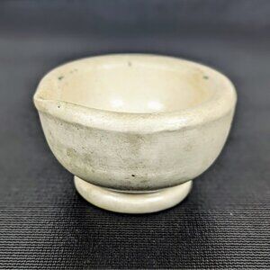 Vintage Acid-Proof Unglazed White Ceramic Mortar Set Made In England